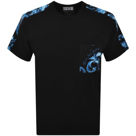 Versace Jeans Couture Wave T Shirt Black | Mainline Menswear us